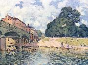 Brucke von Hampton Court, Alfred Sisley
